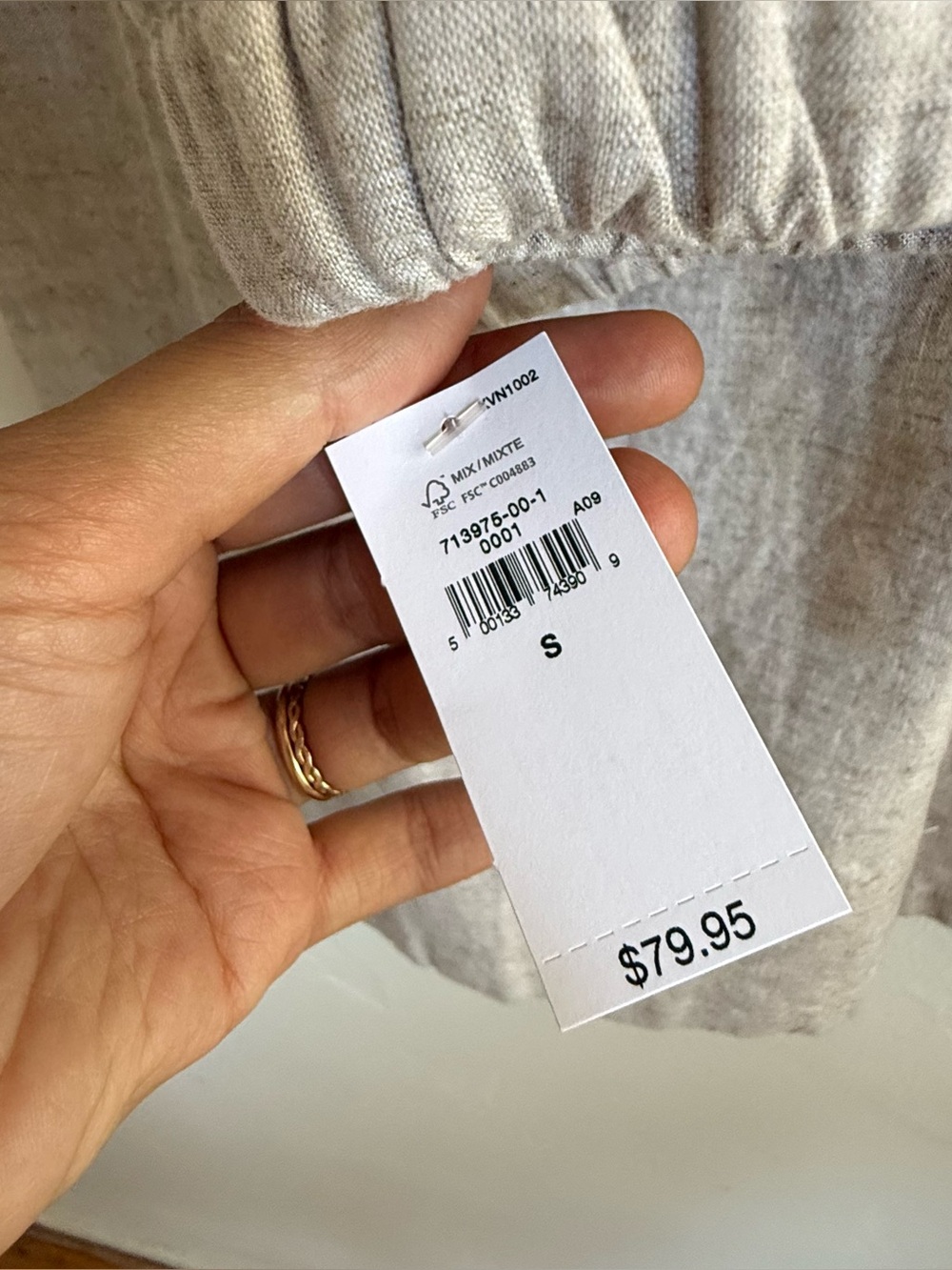 Gap linen blend easy wide length pants - Picture 7 of 8
